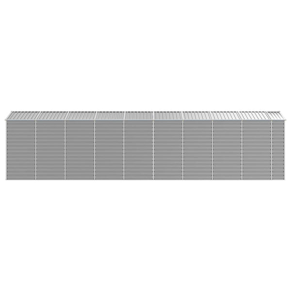 vidaXL Garden Shed Light Grey 191 x 810 x 198 cm Galvanized Steel