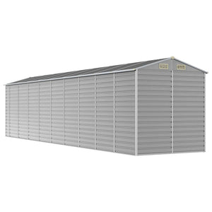 vidaXL Garden Shed Light Grey 191 x 810 x 198 cm Galvanized Steel