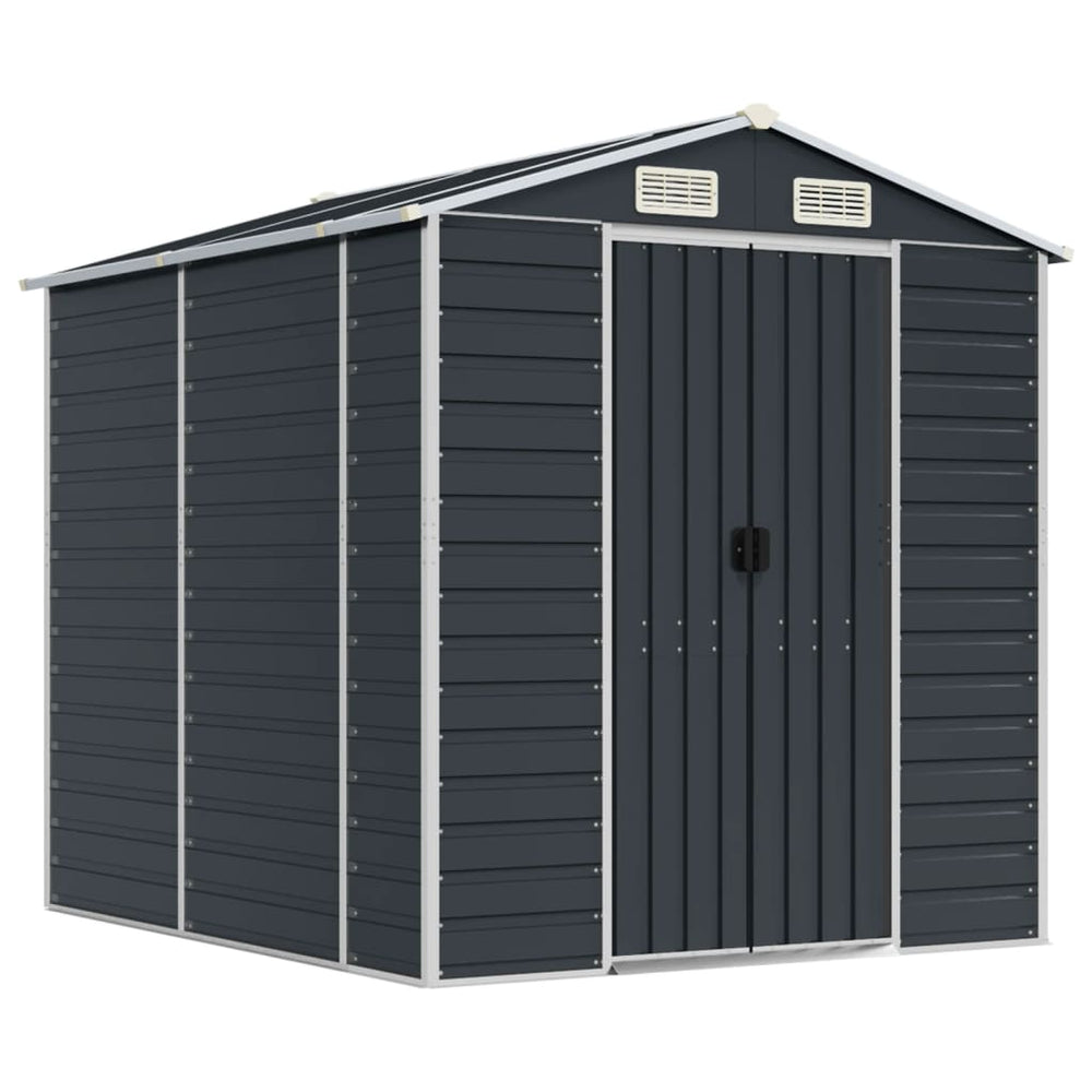 vidaXL Tool Shed Anthracite 191x215x198 cm Galvanized Steel