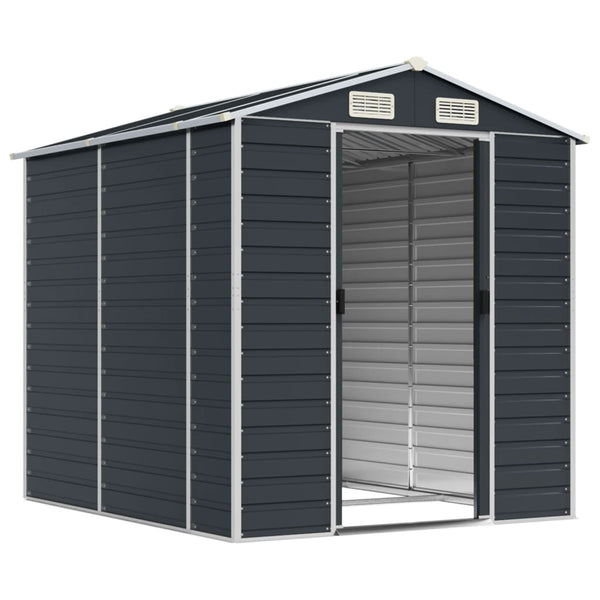 vidaXL Tool Shed Anthracite 191x215x198 cm Galvanized Steel