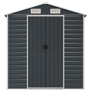 vidaXL Tool Shed Anthracite 191x215x198 cm Galvanized Steel
