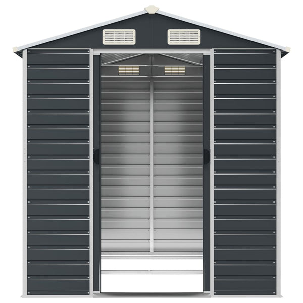 vidaXL Tool Shed Anthracite 191x215x198 cm Galvanized Steel