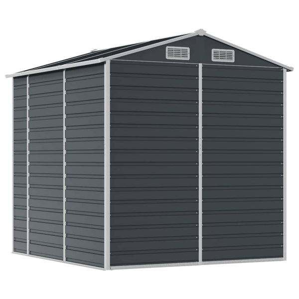 vidaXL Tool Shed Anthracite 191x215x198 cm Galvanized Steel