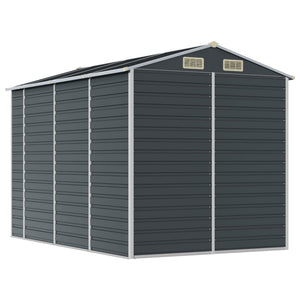vidaXL Garden Shed Anthracite 191x300x198 cm Galvanized Steel