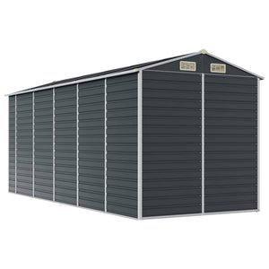 vidaXL Garden Shed Anthracite 191x470x198 cm Galvanized Steel