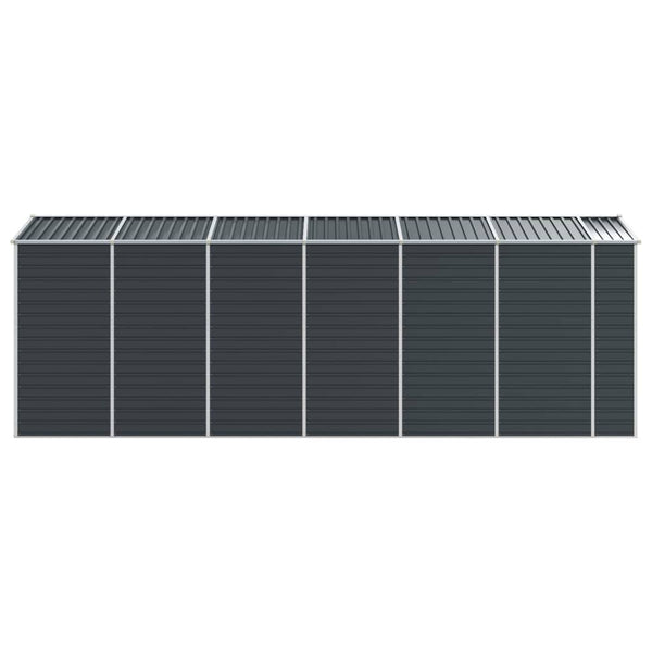 vidaXL Garden Shed Anthracite 191x555x198 cm Galvanized Steel
