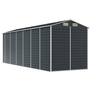 vidaXL Garden Shed Anthracite 191x555x198 cm Galvanized Steel