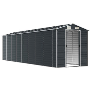 vidaXL Garden Shed Anthracite 191x725x198 cm Galvanized Steel