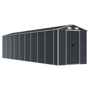 vidaXL Tool Shed Anthracite 191x810x198 cm Galvanized Steel