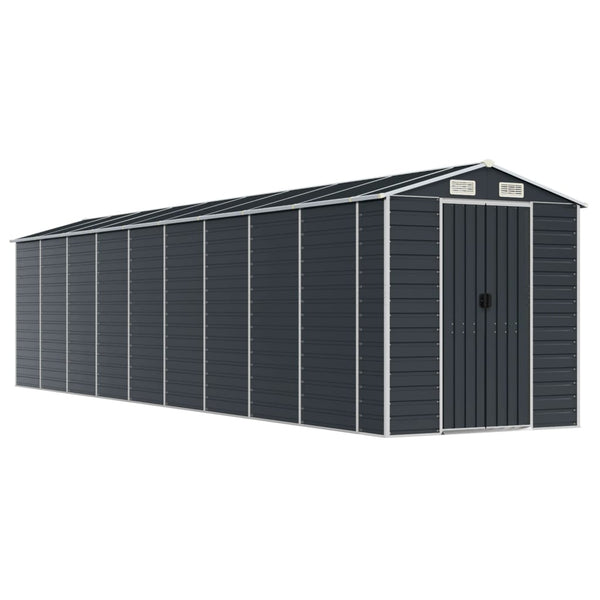 vidaXL Tool Shed Anthracite 191x810x198 cm Galvanized Steel