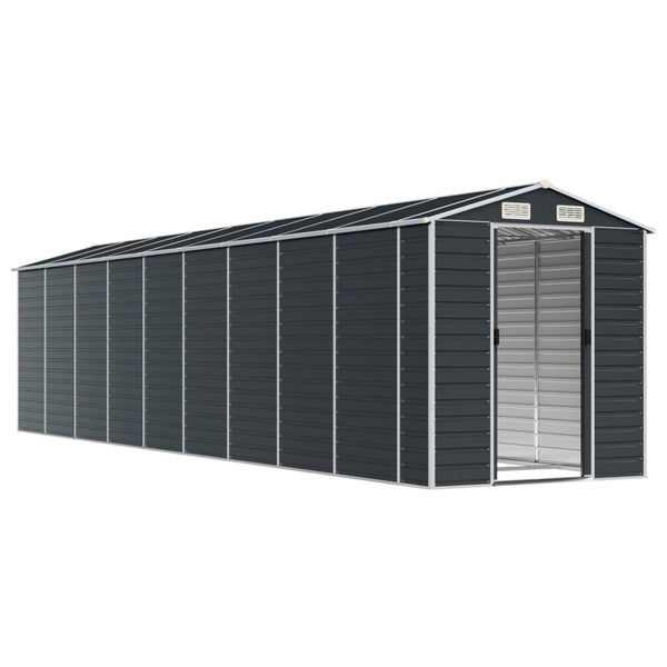 vidaXL Tool Shed Anthracite 191x810x198 cm Galvanized Steel
