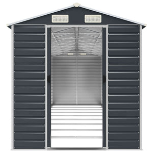 vidaXL Tool Shed Anthracite 191x810x198 cm Galvanized Steel