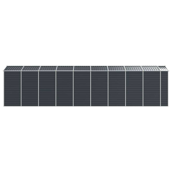 vidaXL Tool Shed Anthracite 191x810x198 cm Galvanized Steel