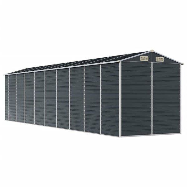 vidaXL Tool Shed Anthracite 191x810x198 cm Galvanized Steel