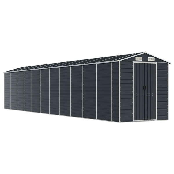 vidaXL Anthracite Shed 191x980x198 cm Galvanised Steel