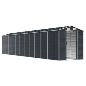 vidaXL Anthracite Shed 191x980x198 cm Galvanised Steel