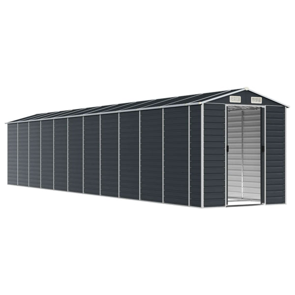 vidaXL Anthracite Shed 191x980x198 cm Galvanised Steel