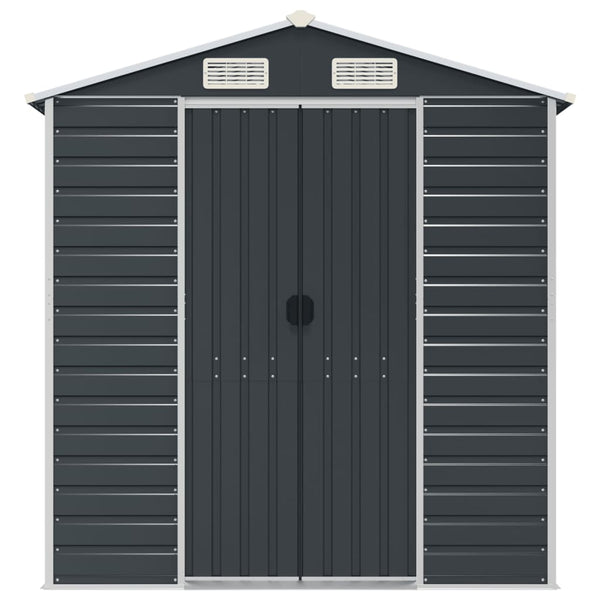 vidaXL Anthracite Shed 191x980x198 cm Galvanised Steel