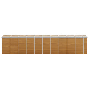 vidaXL Garden Shed Light Brown 191x89.5x198 cm Galvanized Steel