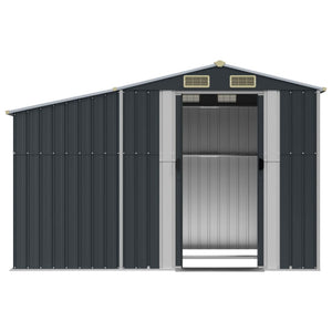 vidaXL Anthracite Shed 277x192.5x179 cm Galvanized Steel