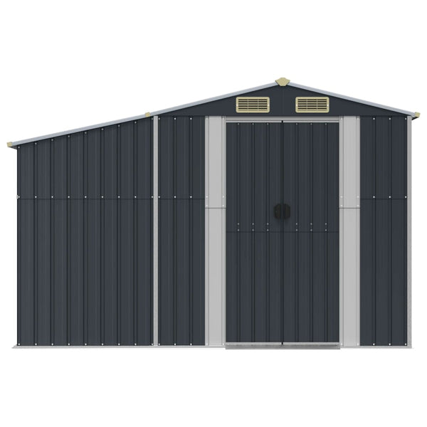vidaXL Tool Shed Anthracite 277x279x179 cm Galvanized Steel