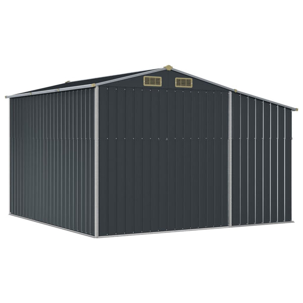 vidaXL Tool Shed Anthracite 277x279x179 cm Galvanized Steel