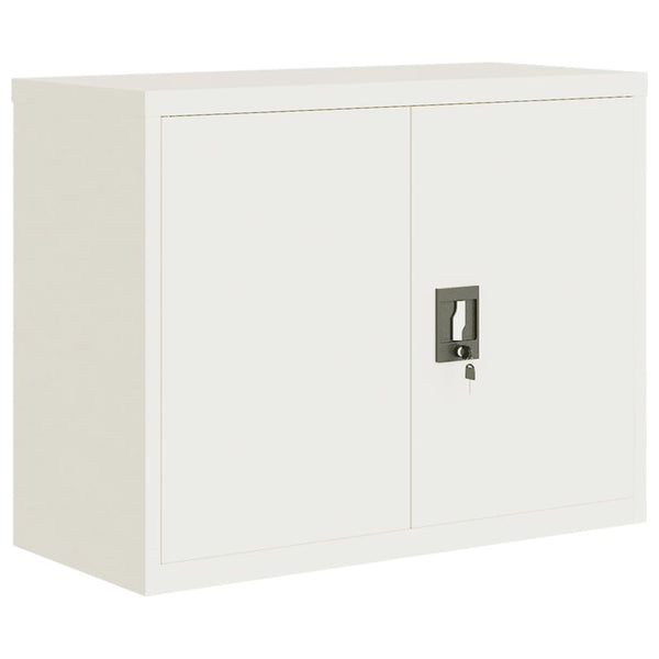 vidaXL Filing Cabinet White 90x40x110 cm Steel