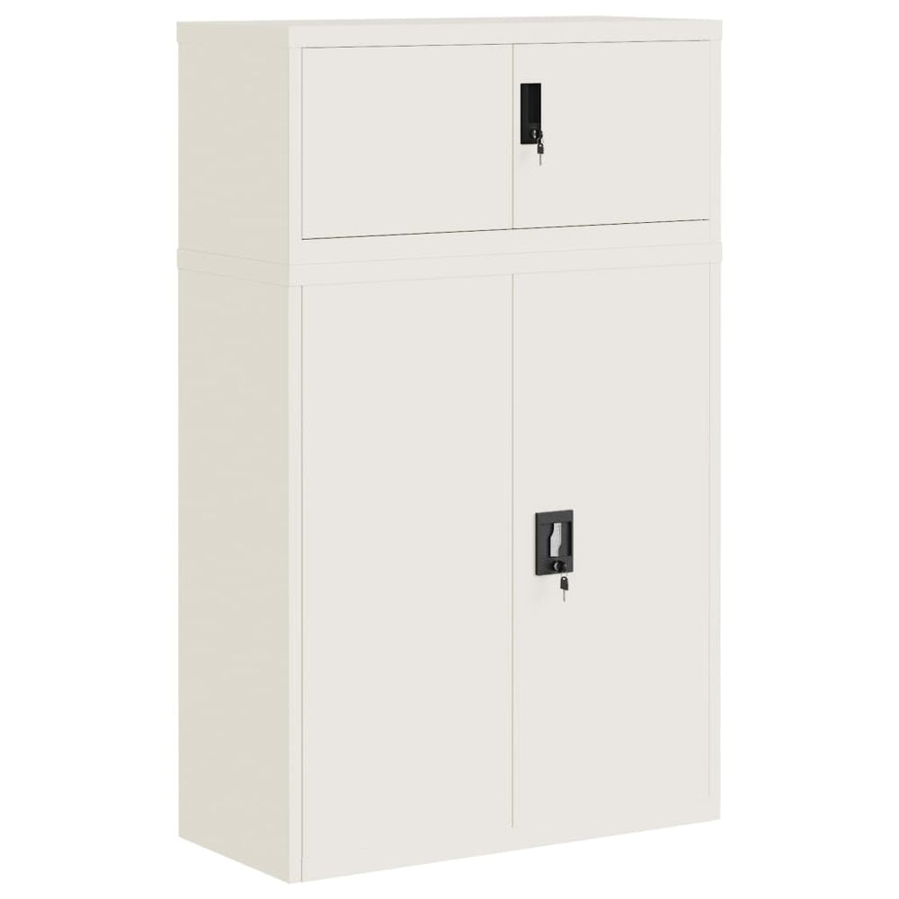 vidaXL Filing Cabinet White 90x40x145 cm Steel
