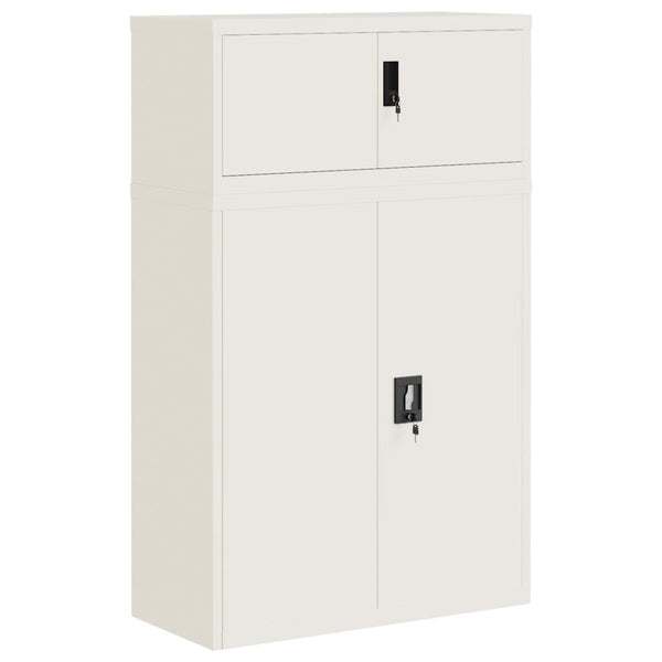 vidaXL Filing Cabinet White 90x40x145 cm Steel