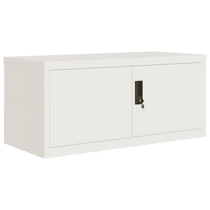vidaXL Filing Cabinet White 90x40x145 cm Steel