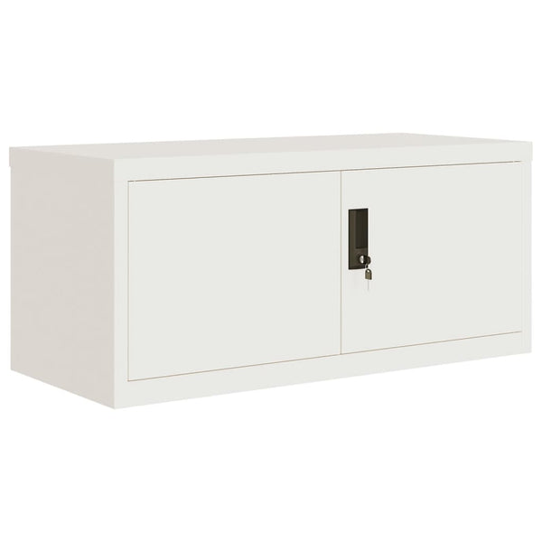 vidaXL Filing Cabinet White 90x40x145 cm Steel