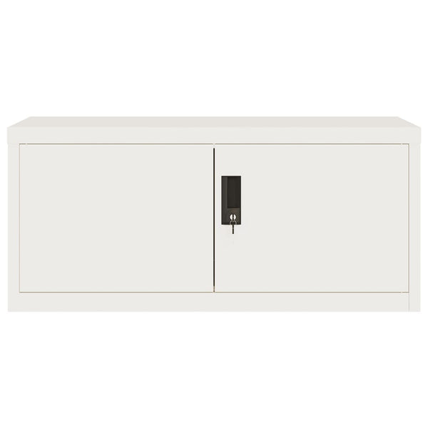vidaXL Filing Cabinet White 90x40x145 cm Steel