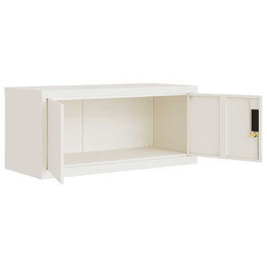 vidaXL Filing Cabinet White 90x40x145 cm Steel