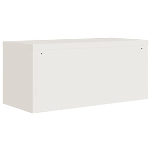 vidaXL Filing Cabinet White 90x40x145 cm Steel