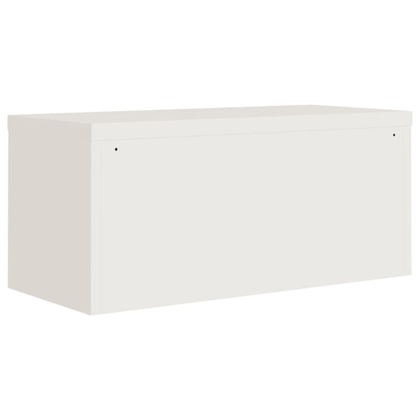 vidaXL Filing Cabinet White 90x40x145 cm Steel