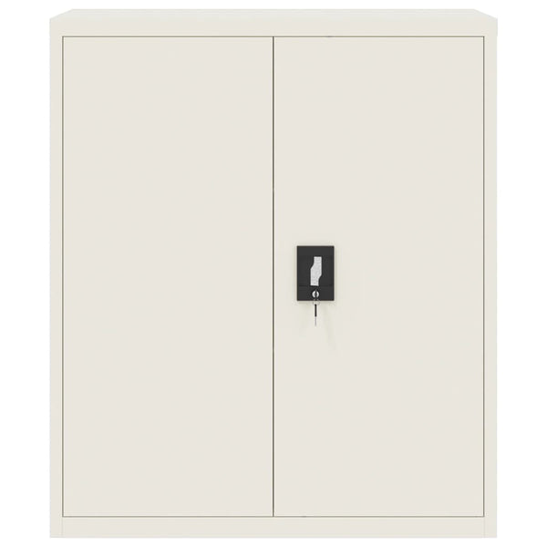 vidaXL Filing Cabinet White 90x40x145 cm Steel