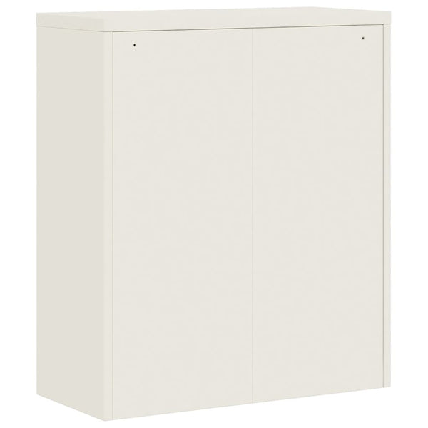 vidaXL Filing Cabinet White 90x40x145 cm Steel