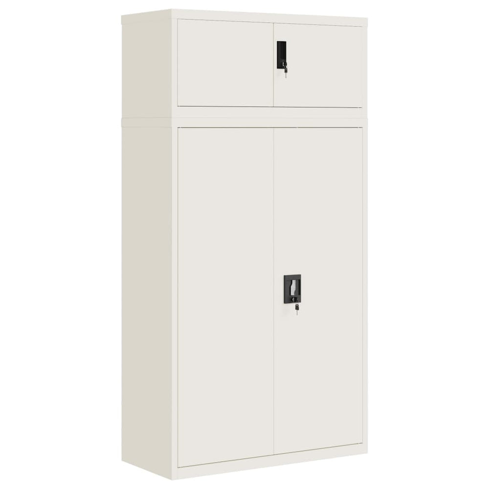 vidaXL Filing Cabinet White 90x40x180 cm Steel