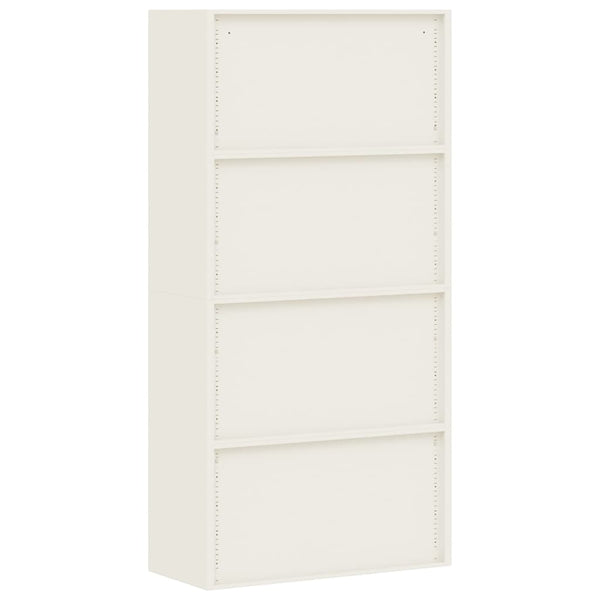 vidaXL Filing Cabinet White 90x40x220 cm Steel