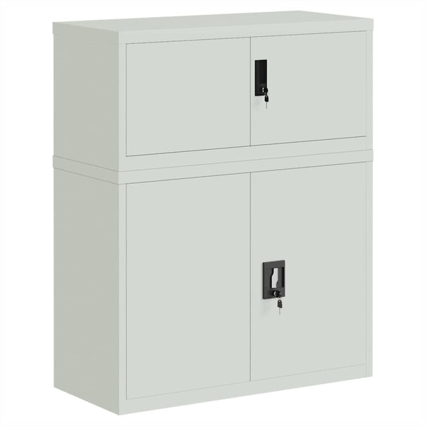 vidaXL Filing Cabinet Light Gray 90x40x110 cm Steel