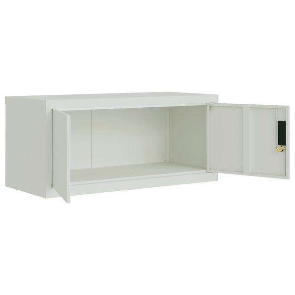 vidaXL Filing Cabinet Light Gray 90x40x110 cm Steel