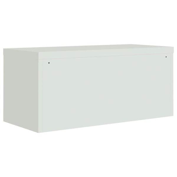 vidaXL Filing Cabinet Light Gray 90x40x110 cm Steel