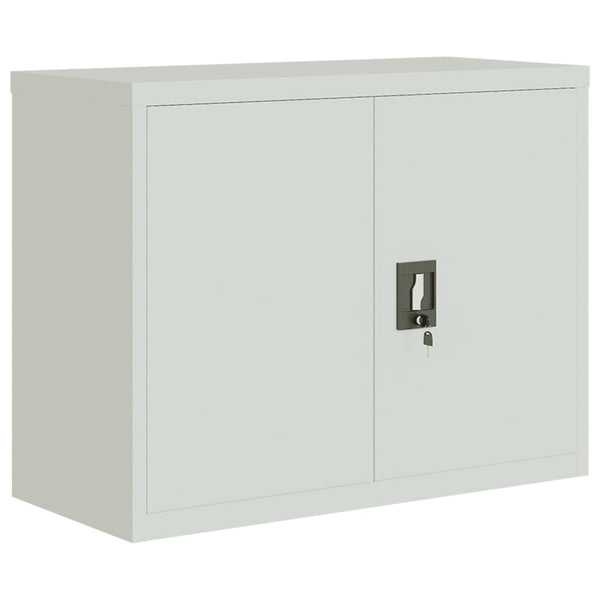 vidaXL Filing Cabinet Light Gray 90x40x110 cm Steel