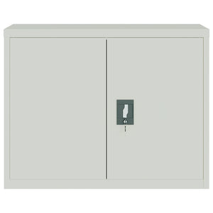 vidaXL Filing Cabinet Light Gray 90x40x110 cm Steel