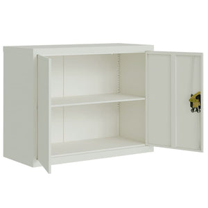 vidaXL Filing Cabinet Light Gray 90x40x110 cm Steel