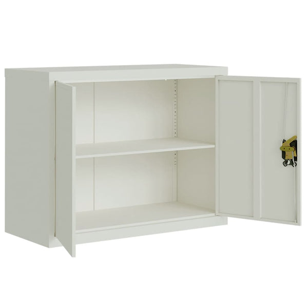 vidaXL Filing Cabinet Light Gray 90x40x110 cm Steel