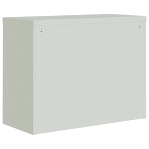 vidaXL Filing Cabinet Light Gray 90x40x110 cm Steel