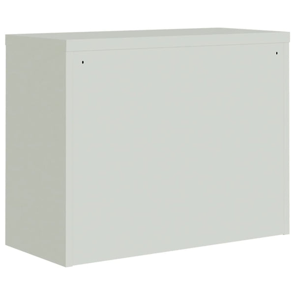 vidaXL Filing Cabinet Light Gray 90x40x110 cm Steel