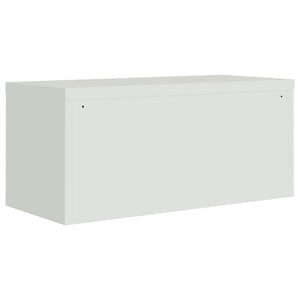 vidaXL Filing Cabinet Light Grey 90x40x130 cm Steel