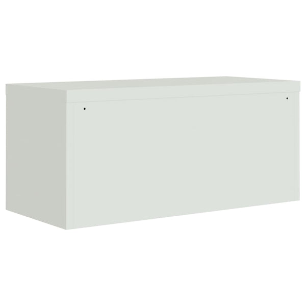 vidaXL Filing Cabinet Light Grey 90x40x130 cm Steel